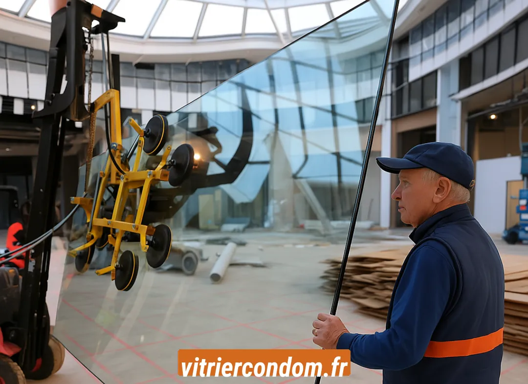 Remplacement de vitrine magasin Condom